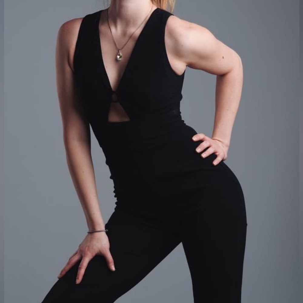 ABS by Allen Schwartz Black Jumpsuit